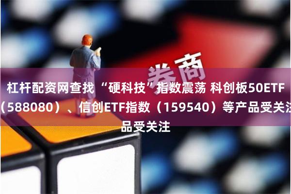 杠杆配资网查找 “硬科技”指数震荡 科创板50ETF（588080）、信创ETF指数（159540）等产品受关注