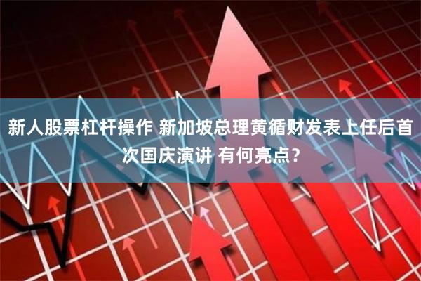 新人股票杠杆操作 新加坡总理黄循财发表上任后首次国庆演讲 有何亮点？