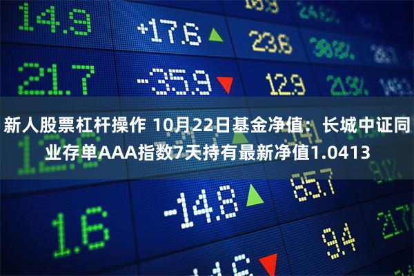 新人股票杠杆操作 10月22日基金净值：长城中证同业存单AAA指数7天持有最新净值1.0413