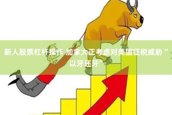 新人股票杠杆操作 加拿大正考虑对美国征税威胁“以牙还牙”