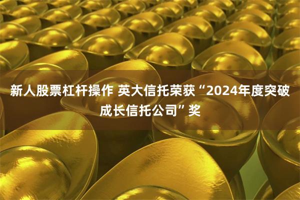 新人股票杠杆操作 英大信托荣获“2024年度突破成长信托公司”奖