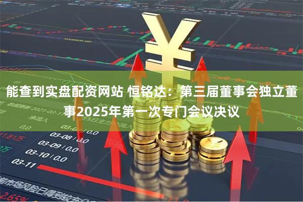 能查到实盘配资网站 恒铭达：第三届董事会独立董事2025年第一次专门会议决议